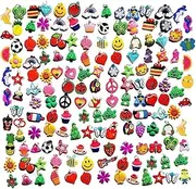 [SUNNEE] 105 PCS Silicone Charms for Rubber Loom Band,Silicone Charms,Bracelet Charms,Loom Rubber Bands Charms,Bracelet Pendant