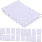 DOITOOL 20pcs Photo Frame Paper Mat Board Backing Board Matting Photo Mats Removable Photo Frame Mat Frame Mats Picture Matte Board Mat for Frame Picture Frame Cut Frame White Paper Jam