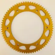 GO KART REAR SPROCKETS 219 ERGAL SUPERLIGHT GOLD ANODIZED CHOOSE 73 - 77 TEETH