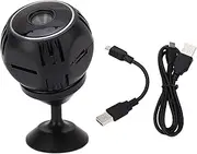 Respicefinem Black HD Surveillance Security Camera 720p 1080p High Definition Outdoor Sports Night Vision Camera with Wireless Remote Monitoring 150 Degree Wide Angle No Power