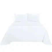 White Cashmere Touch Flannel Sheet Set