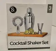 Stainless Steel Cocktail Shaker Mixer Drink Bartender Martini Tools Bar Set Kit