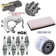 Tune Up Kit Filters Cap Wire Spark plugs For CHRYSLER LEBARON V6; 3.0L 1991-1992