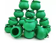 New 80 count Mini Green Cauldrons for St Patrick's Day Decoration, St Patrick