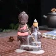 Creative Incense Burner Smoke Waterfall the Little Monk Small Buddha Incense D