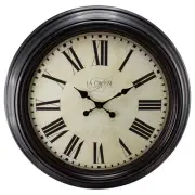 23 In. Antique Bronze Dial Quartz Analog Wall Clock with Roman Numerals