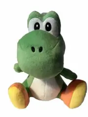 Super Mario Bros Little Buddy Yoshi Stuffed Plush 7" All Star Collection