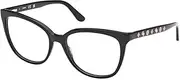 [GUESS] GU50114 001 Shiny Black 55/17/140 Women's Glasses, 001 Shiny Black, 55/17/140
