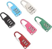 minkissy 6Pcs Travel Padlock Combination Lock for Suitcase Luggage Backpack and More Durable Design with Strong Security No Key Needed for Easy Password Reset