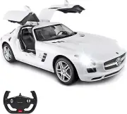 RASTAR RC Car 1/14 Scale Mercedes-Benz RC Car W/Open Doors Working Lights -White