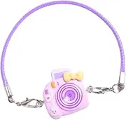 Generic Plush Mini Camera, Photography Props Cartoon Trendy 15cm -17cm for Stuffed Animals, Creative, Miniature Camera Ornaments, Violet