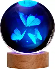 Butterfly Gifts for Women - Large 3D Butterfly Lamp with 16 Color Changing Night