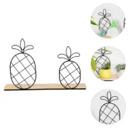 Pineapple Shelves Wall Wrought Iron Hanging Strong Structure Storage Holder