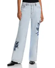Driftwood Sasha x Nordic High Rise Relaxed Jeans in Light Wash