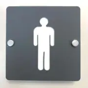 Male "Stand Off" Toilet Signs Square - Colour Options Available
