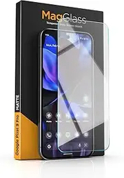 [magglass] Matte Screen Protector for Google Pixel 9/9 Pro (6.3") Anti-Glare Tempered Glass with Alignment Applicator (Fingerprint Unlock Compatible)