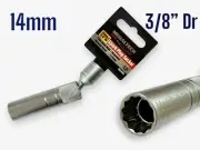 14mm x 3/8” Dr Spark Plug Socket Magnetic Universal Wobble Head 12 Point Sockets