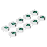 10Pcs Non-Shunted T8 Lamp Holder Socket LED Fluorescent Light Socket White Green