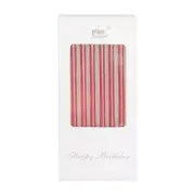 Metallic Red Taper Candles 6pk