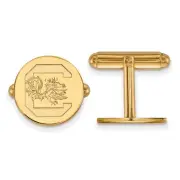 14k Gold Plated Silver Univ. of South Carolina Cuff Links