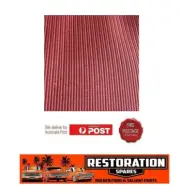 HOLDEN HK BROUGHAM SEDAN ROOF HOOD LINING MOROCCAN RED herringbone ribbed
