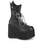 Pleaser Demonia 4" Platform Calf High Boots Metal Zip Adult Women Shoes Kera/130