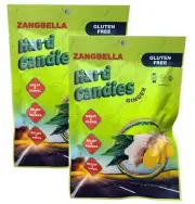 Ginger Hard Candy - Relief Nausea, Motion Sickness, Upset Stomach (2 Pack)