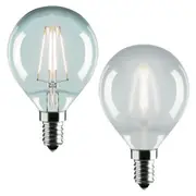 Retro LED Globes Fancy Round in Clear or Frosted