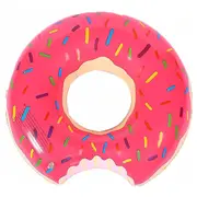 Pink Donut Pool Float Raft Inflatable Ring Swimming Beach Lounge Bed