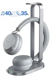 Yealink (BH72 with Charging Stand UC Gray USB-A) Bluetooth Wireless Stereo Headset