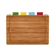 Wiltshire Eco Bamboo Multi Chopping & Cutting Board Set of 4 Mat Colour Coded