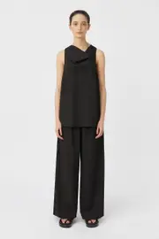 Essence Cowl Neck Top in Black - CAMILLA AND MARC® C&M