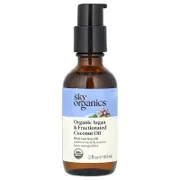 Sky Organics, Organic Argan & Fractionated Coconut Oil, 2 fl oz (60 ml)