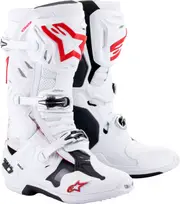 Alpinestars Tech 10 Supervented S23, boots , color: White/Red , size: 10 US