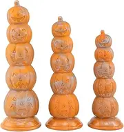 Pumpkin Head Skull Anal Plug Large Monster Dildo Anal Balls Penis Soft Silicone Anal Plug Men Prostate Massage Anus Dilator Women Masturbation for Women(Orange,L)