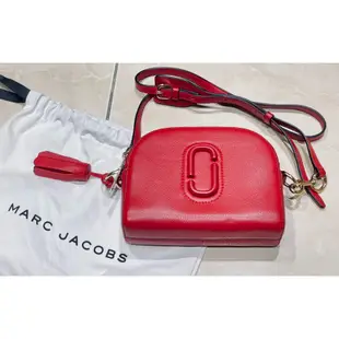 Marc Jacobs MJ mj Shutter流蘇半月包.相機包 紅色