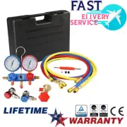 HVAC A/C Air Refrigerant Kits AC Manifold Gauges Set Brass R134A R404A R22 R410A