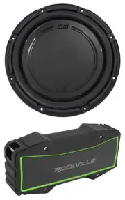 Polk Audio DB1242SVC 12” 1110w Single 4-Ohm Car/Marine Audio Subwoofer + Speaker