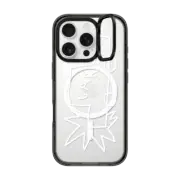 iPhone 16 Pro Impact Ring Stand Case MagSafe Compatible CAR WHITE