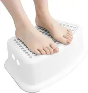 Toilet Foot Stool, Non-Slip Bathroom Potty Step Stool, Non Slip Toilet Potty Training Aid for Kids, Ergonomic Stable Bathroom Potty Step Stool for Adults and Kids