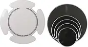 Dickly 5 Pieces Drumhead Drum Set Head Skin Percussion Instrument Parts Professional Silent Mute for Adults Beginners Drum Players, Style A
