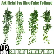 4X Artificial Ivy Vine Fake Foliage Flower Hanging Leaf Garland Plant Party 96cm