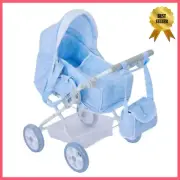 Deluxe Kids Doll Pram Stroller Toy Shoulder Bag Doll Carrier Pretend Play Gift