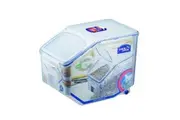 Lock & lock Plastic Rice Case 12L Container Storage Food Organiser w Cup Clear