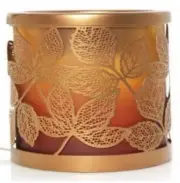 Yankee Candle Scenterpiece Amber Leaf w/ LED and Timer Meltcup Warmer NIB