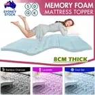 Memory Foam Mattress Topper 7Zone 8CM Thick King/Queen/Double/Single Matress Pad