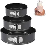 DAPIPIK Springform Pan 4"/7"/9" SetNon-stick Leakproof Round Cake Pan Bakewar...