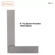 6" Try Square Precision Steel Square Squares Right Angle Measurement AU RSTOOLS