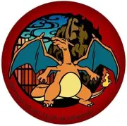 Pokemon Paper Cutting Series Japanese Paper Can Badge Charizard