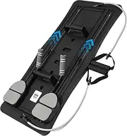 Pilates Reformer Machine,Foldable Pilates Board for Home, Automatic Roller with Elbow Support,Display Timer,Push-Up Board,Full Body Workout for Women Men